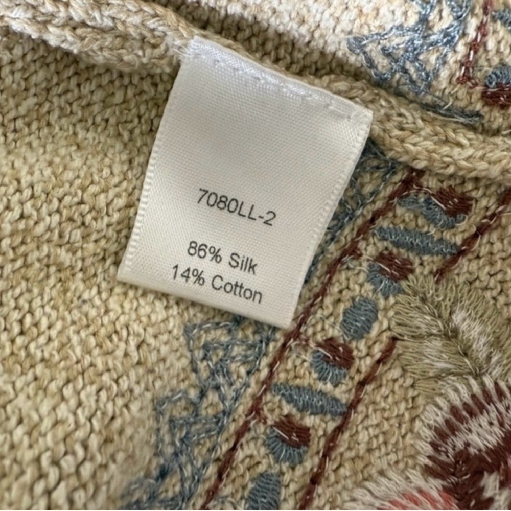 Johnny Was Beige (L) Women's Cardigan - Picture 6 of 6